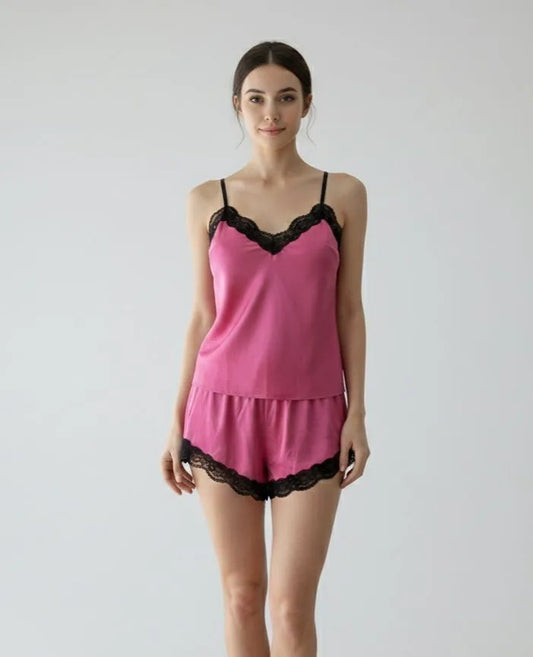 PIJAMA LENCERO FUCSIA