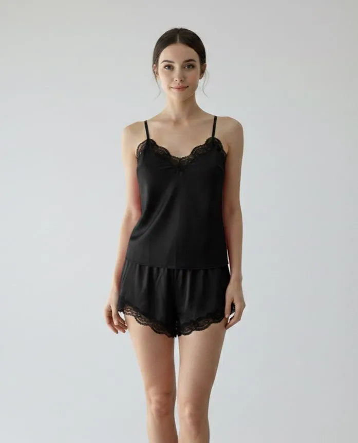 PIJAMA LENCERO NEGRO