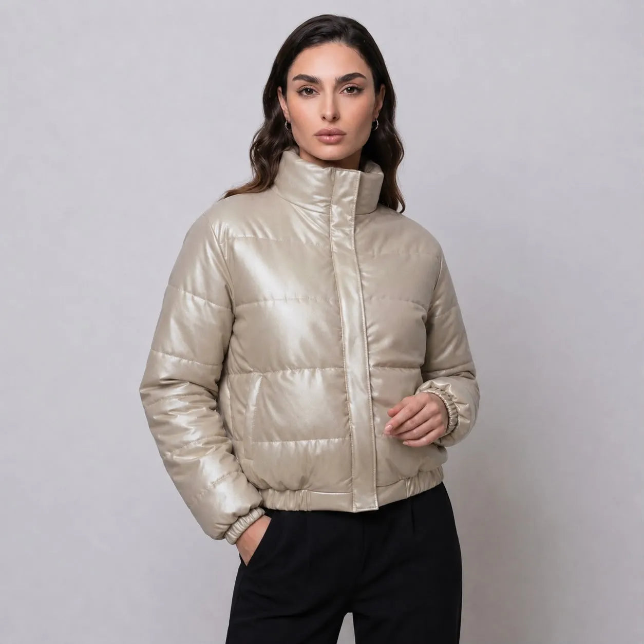 PUFFER METALICO GOLDEN
